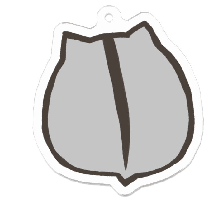 アクリルキーホルダー - うしろ（50×50）