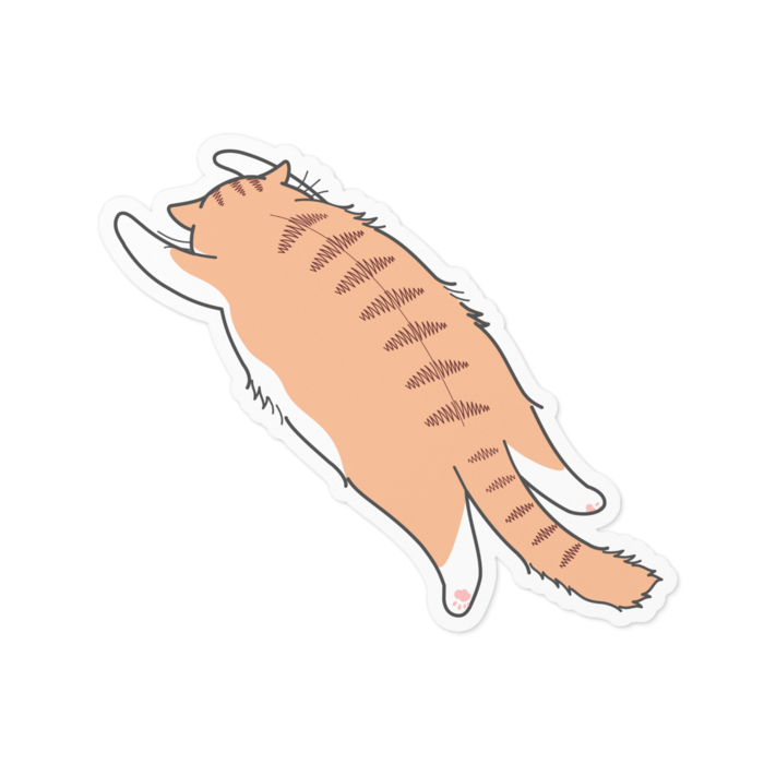 ステッカー - 100 x 100 (mm)白