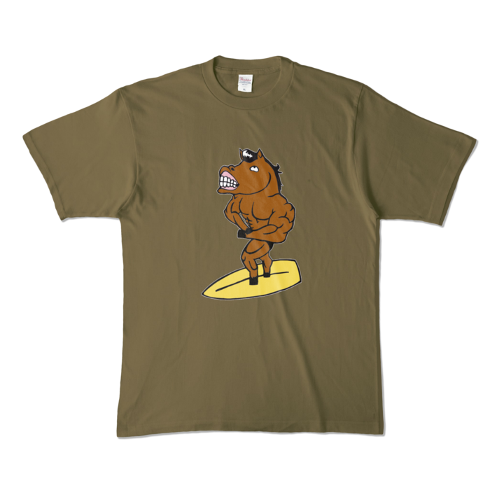 カラーTシャツ - XL - オリーブ (濃色)