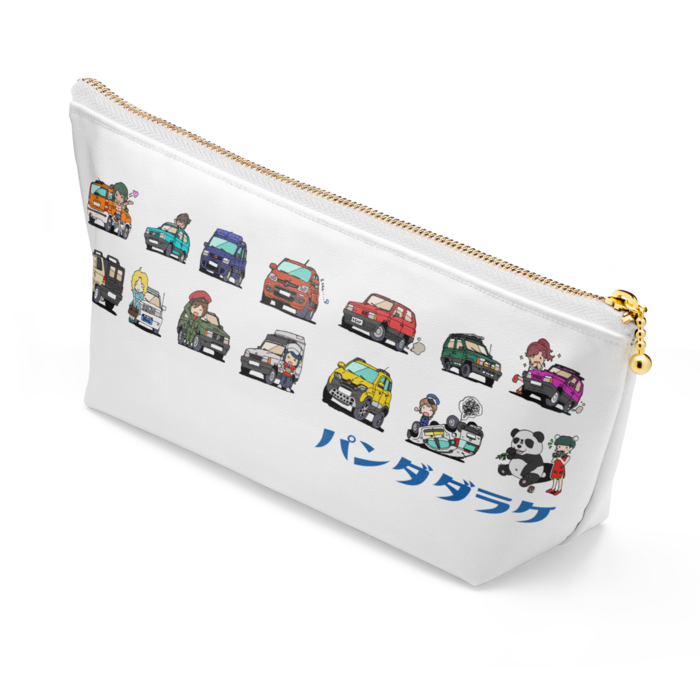 ポーチ - 長さ21.5cm / 高さ10cm - ホワイト
