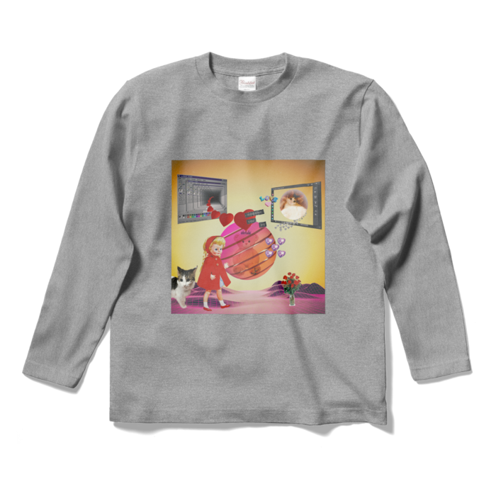 ロングスリーブTシャツ - S - 杢グレー