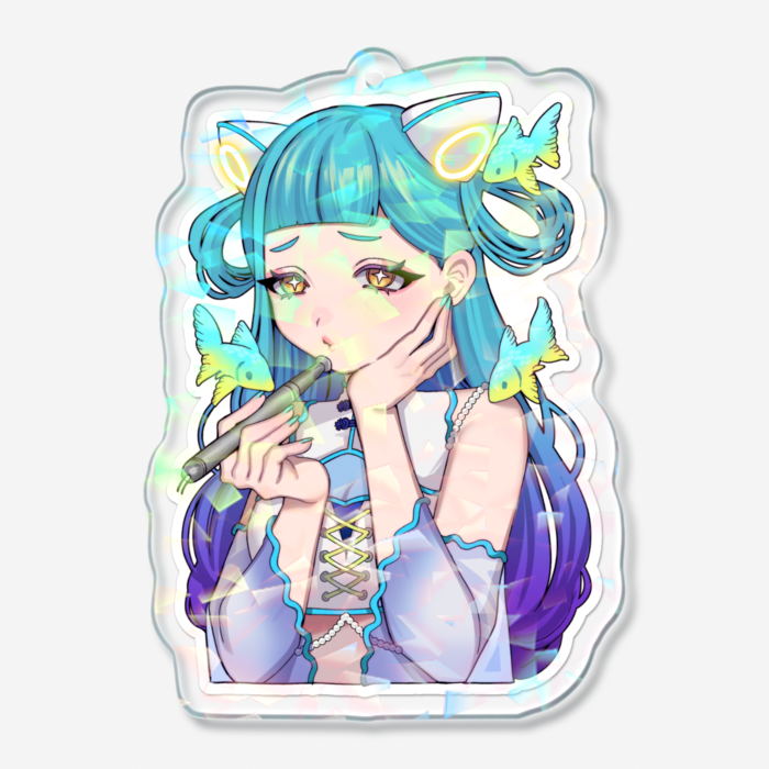 ホログラムアクリルキーホルダー - 70 × 70mm