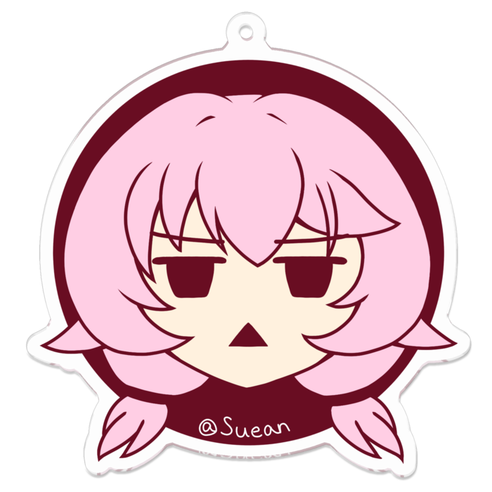 アクキーちょいでか - 70 x 70 (mm)