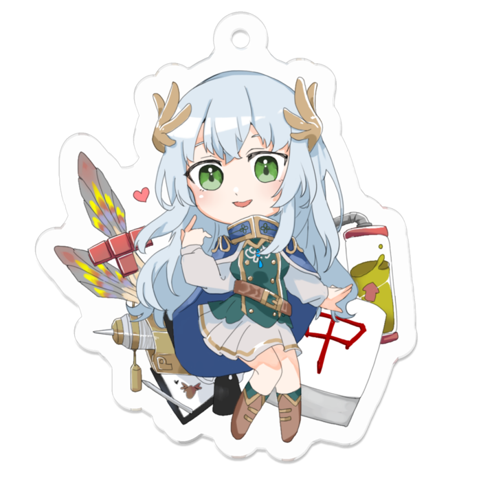 アクリルキーホルダー - 50 x 50 (mm)