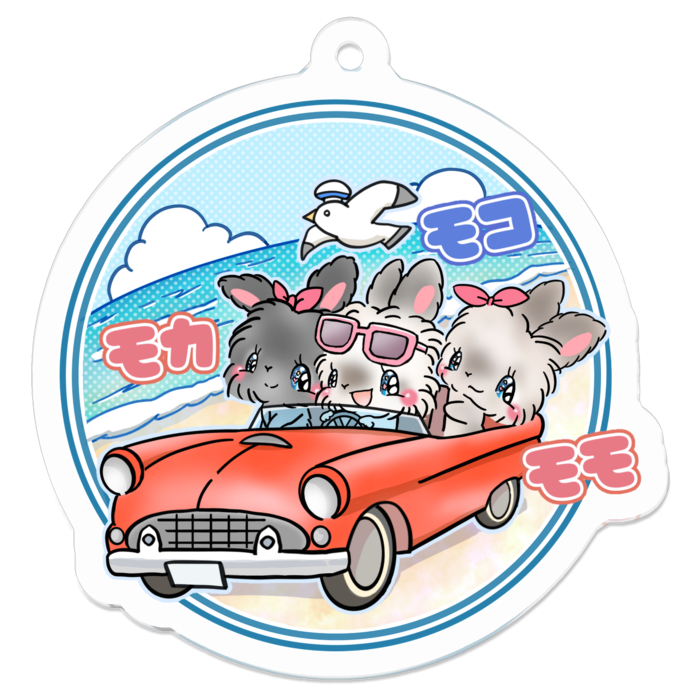 アクリルキーホルダー - 50 x 50 (mm)