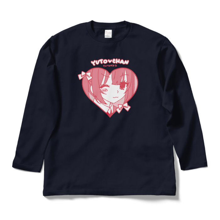(ゆ)ロングスリーブTシャツ - L - ネイビー