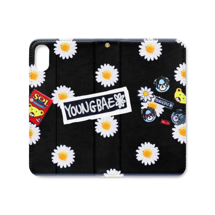 手帳型iPhoneケース（ベルトなし） - iPhone XS / X - ストラップ穴 あり