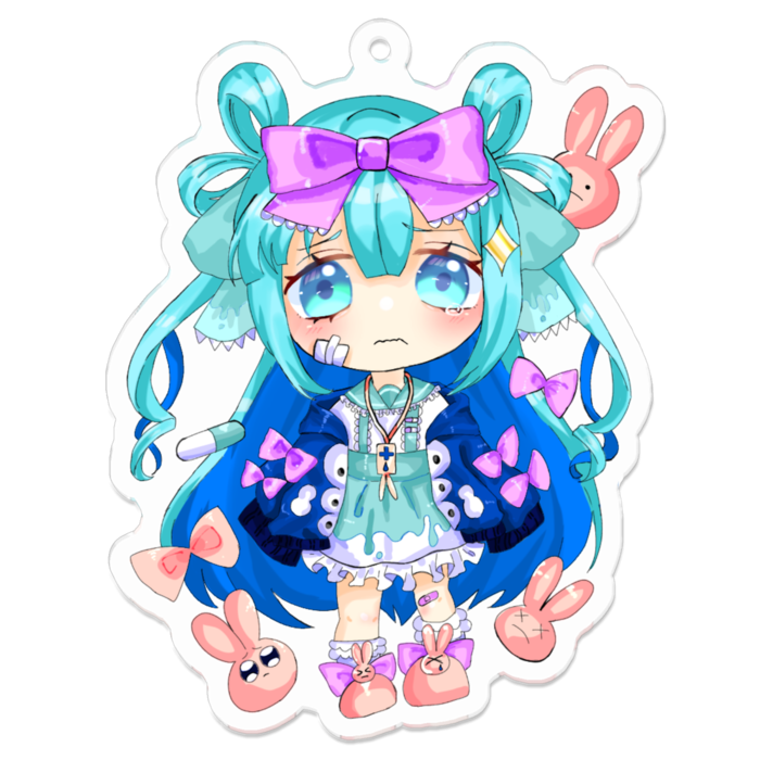 アクリルキーホルダー - 70 x 70 (mm)