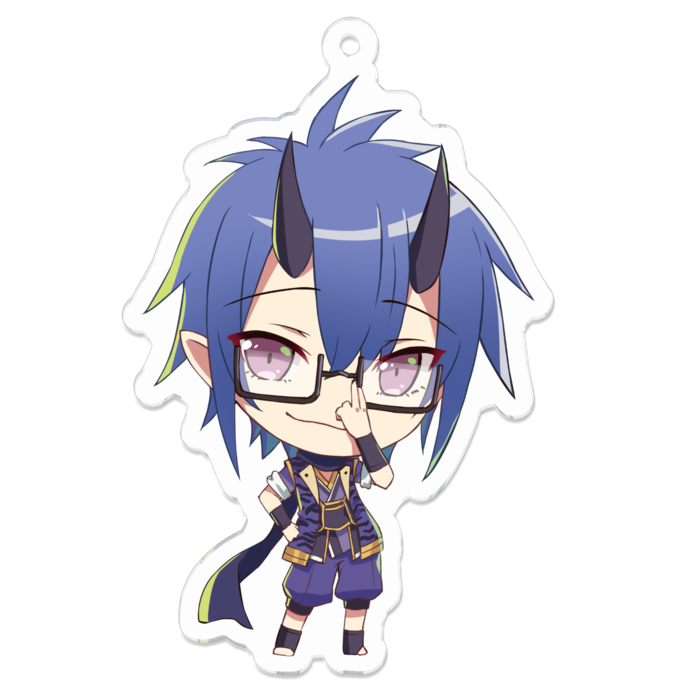青葉(あおば)アクリルキーホルダー - 70 x 70 (mm)