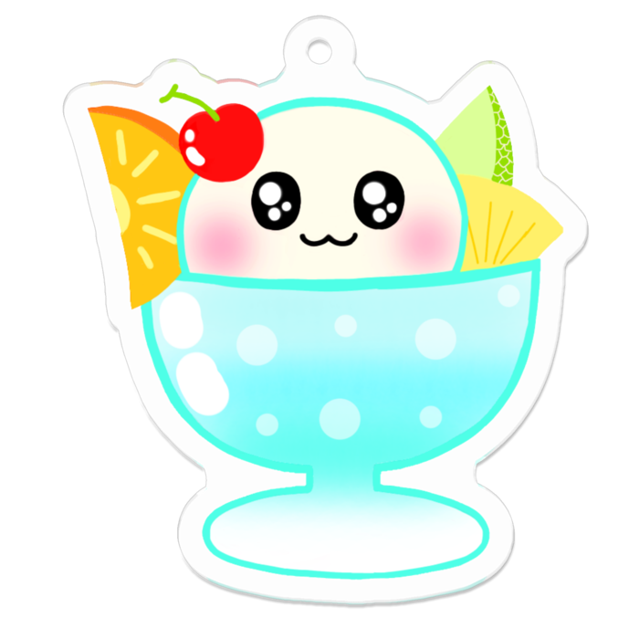 アクリルキーホルダー - 50 x 50 (mm)