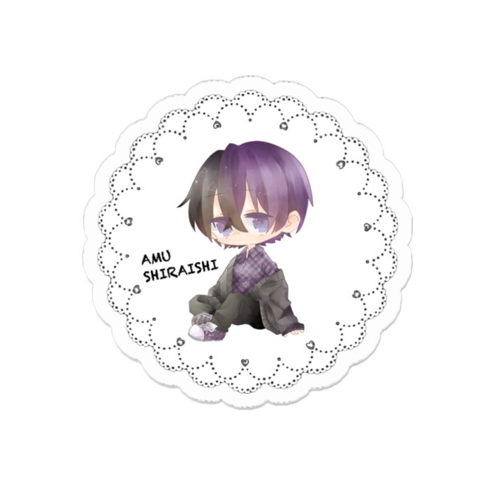 アクリルバッジ - 50 x 50 (mm)