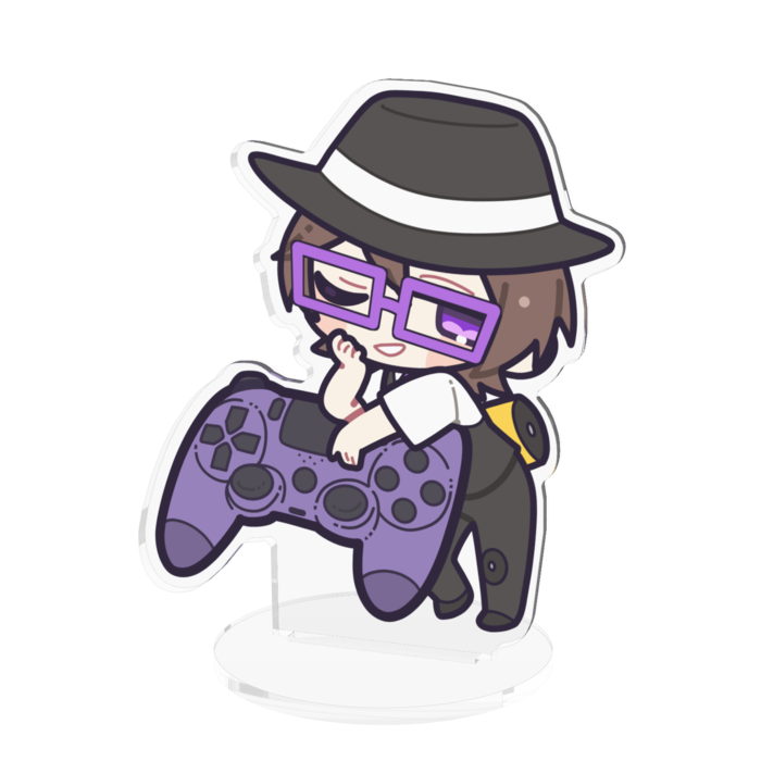 アクリルフィギュア - 100x100mm（ハット帽子+コントローラー）