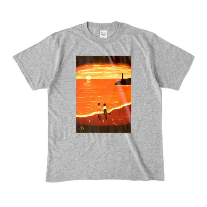 カラーTシャツ - M - 杢グレー (濃色)