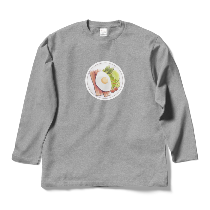 ロングスリーブTシャツ 灰色 L