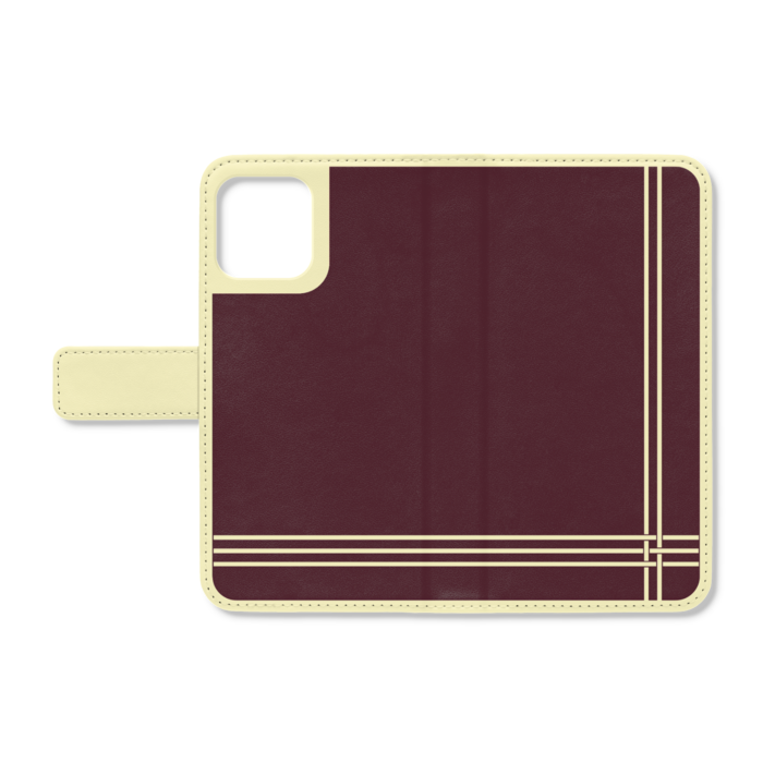 手帳型iPhoneケース - iPhone12 / 12 Pro - ストラップ穴 なし