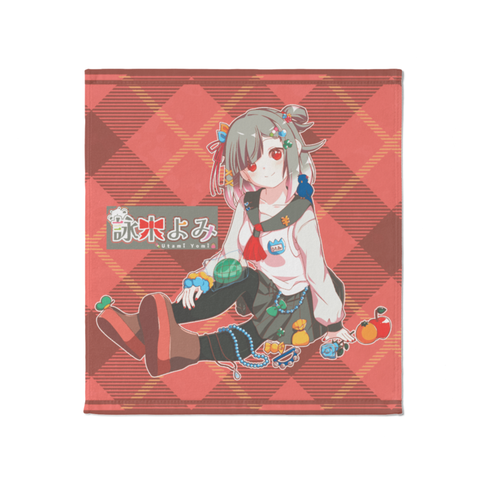 【黒髪・赤眼】タオル