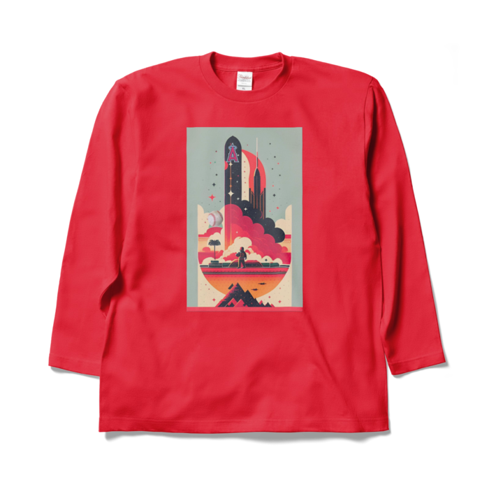 ロングスリーブTシャツ - XL - レッド