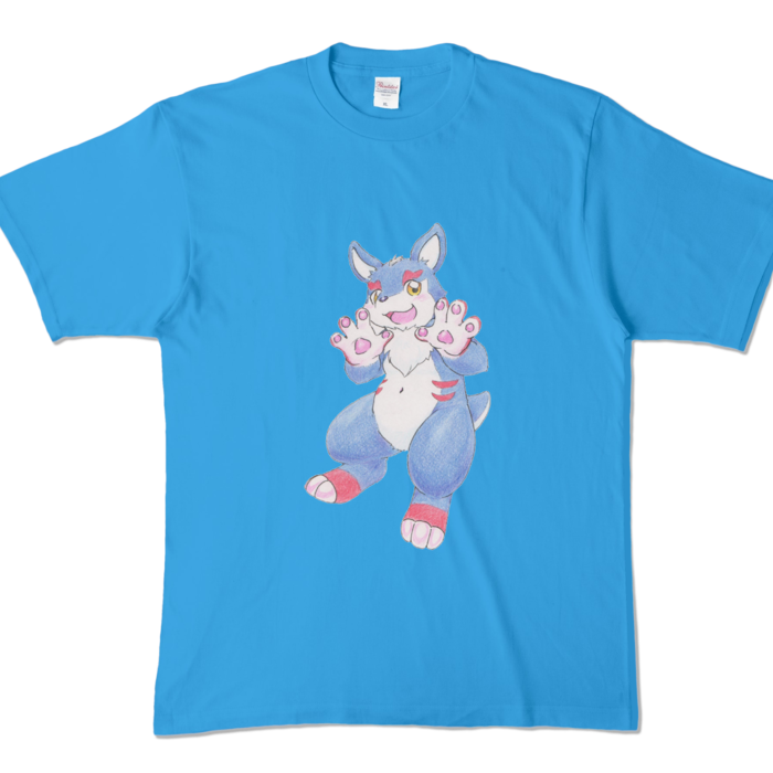 (文字なし)カラーTシャツ - XL - ターコイズ (濃色)