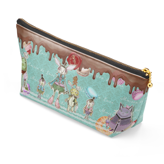 ポーチ - 長さ21.5cm / 高さ10cm - ブラック