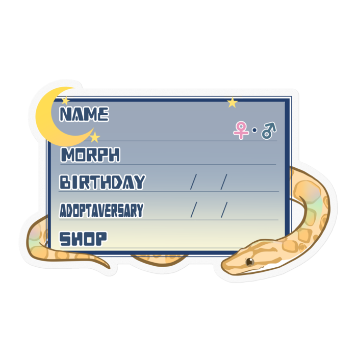 【🐍お名前ステッカー】コロニジ(パラディグマ) ‐夜(英語)