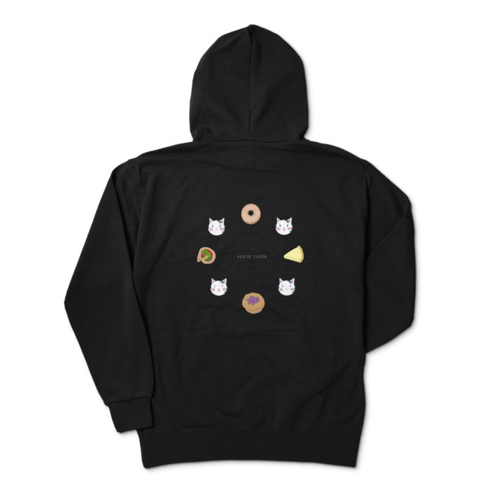 ジップパーカー - XL - ブラック