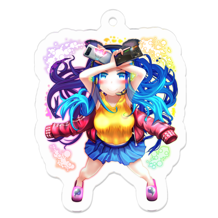 アクリルキーホルダー（コーティング） - 50 x 50 (mm)