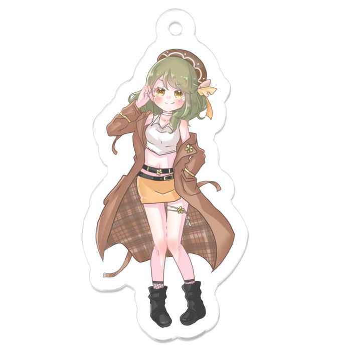 アクリルキーホルダー（コーティング） - 50 x 50 (mm)