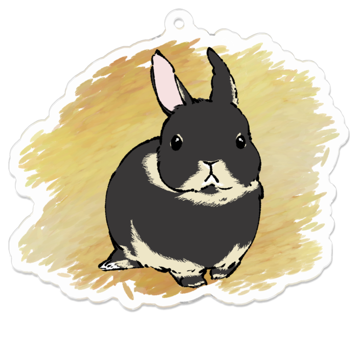 アクリルキーホルダー（コーティング） - 70 x 70 (mm)