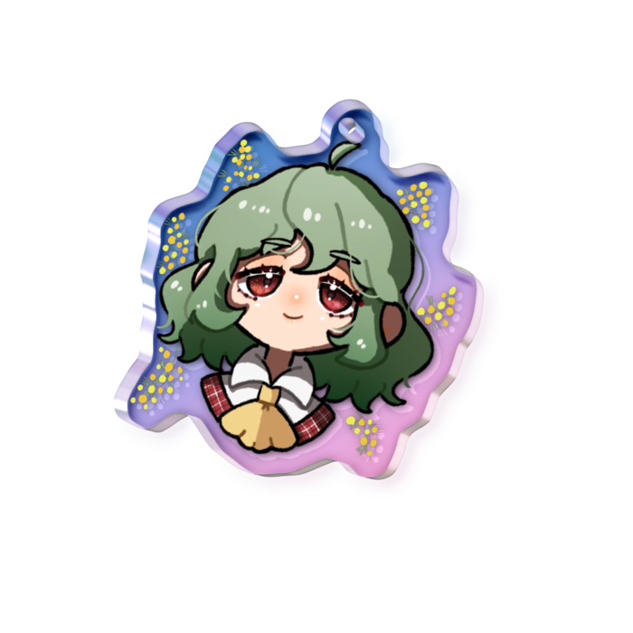 オーロラアクリルキーホルダー - 50 × 50mm