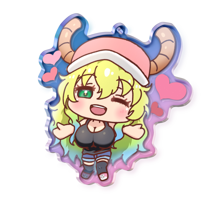 オーロラアクリルキーホルダー - 70 × 70mm