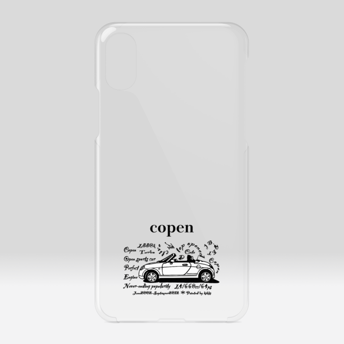 クリアiPhone X / XS 黒字