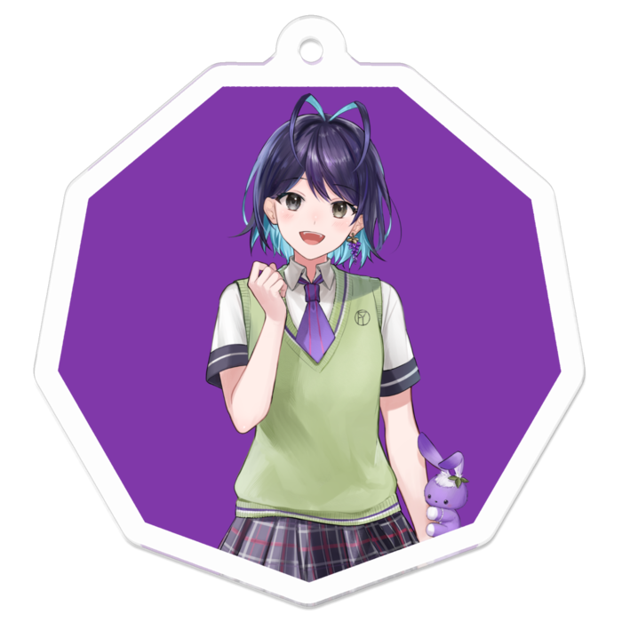 アクリルキーホルダー（コーティング） - 50 x 50 (mm)