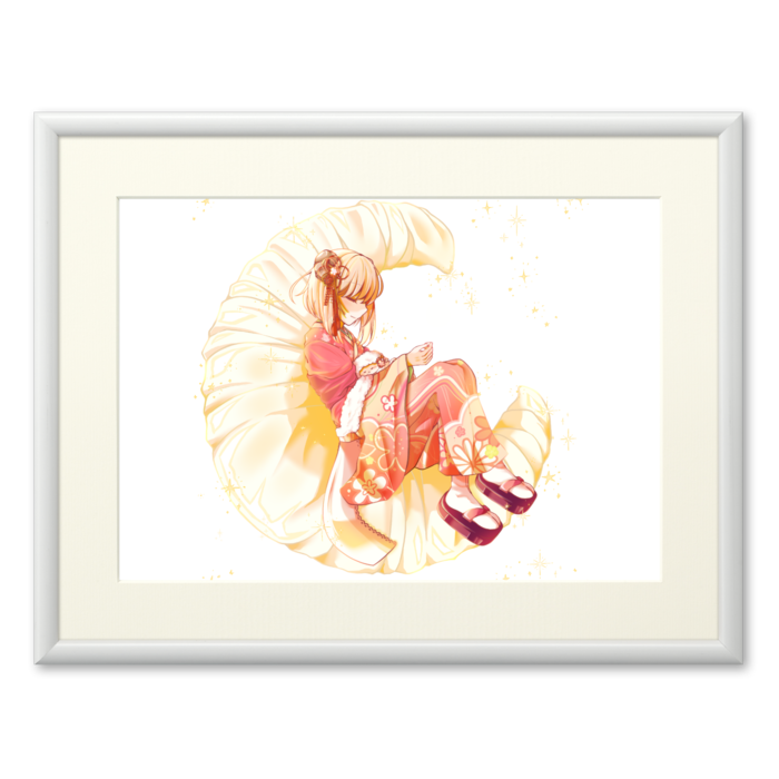 ひつじと月とクロワッサン - A4