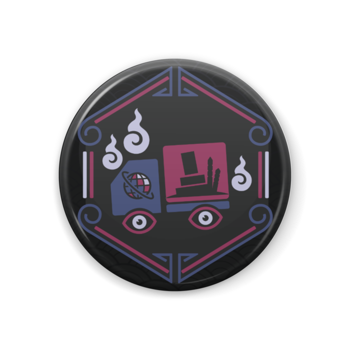 トラックロゴ缶バッジ - 44mm