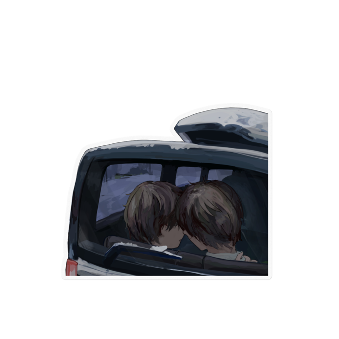 （clear）ステッカー - 160 x 160 (mm)