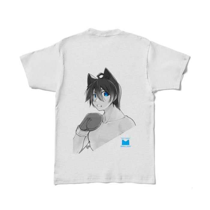 背面プリント：L - アッシュ