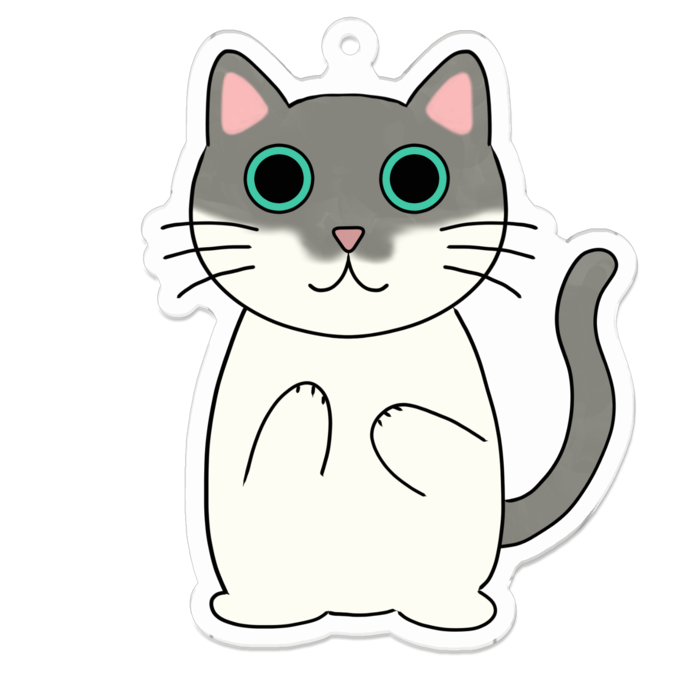 アクリルキーホルダー（コーティング） - 70 x 70 (mm)