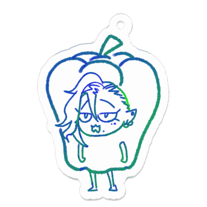 アクリルキーホルダー（コーティング） - 50 x 50 (mm)