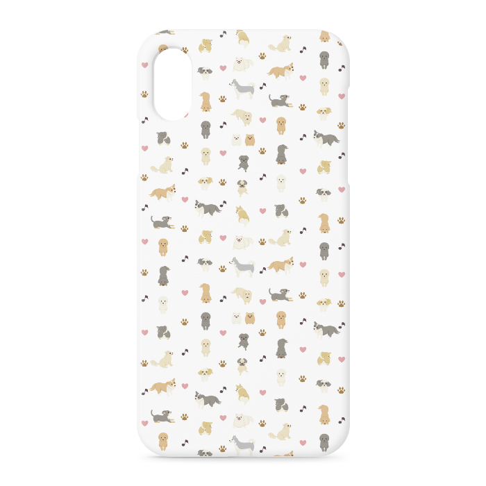 iPhoneケース　iPhone XSMax　正面印刷のみ　白