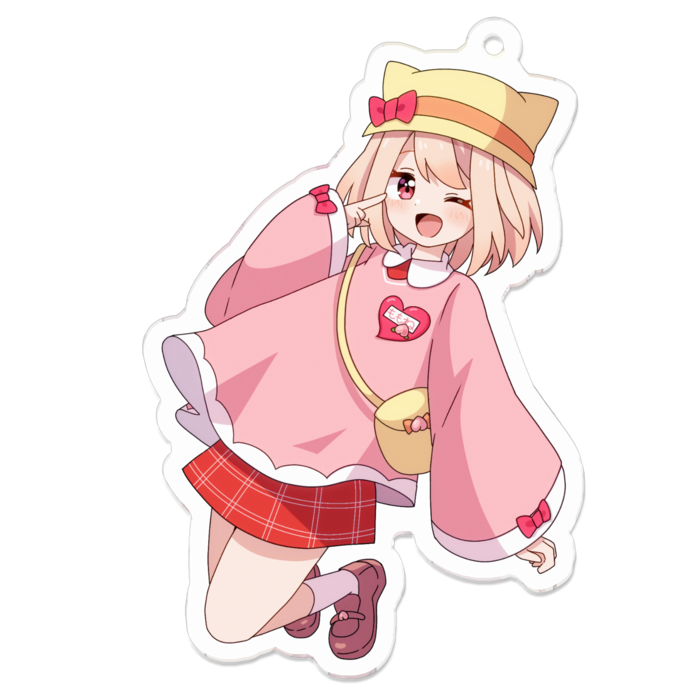 帽子ありうぃんく - 70 x 70 (mm)