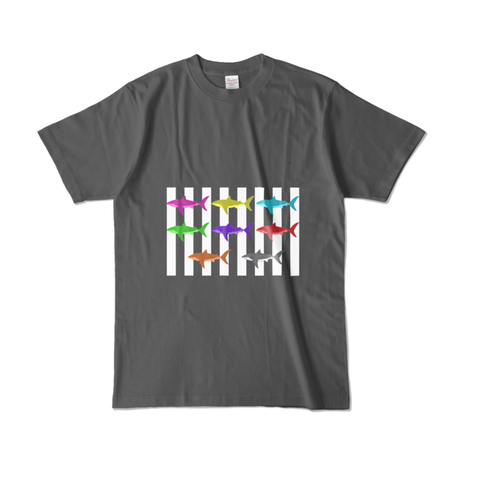 (ホワイト) - L - チャコール (濃色)