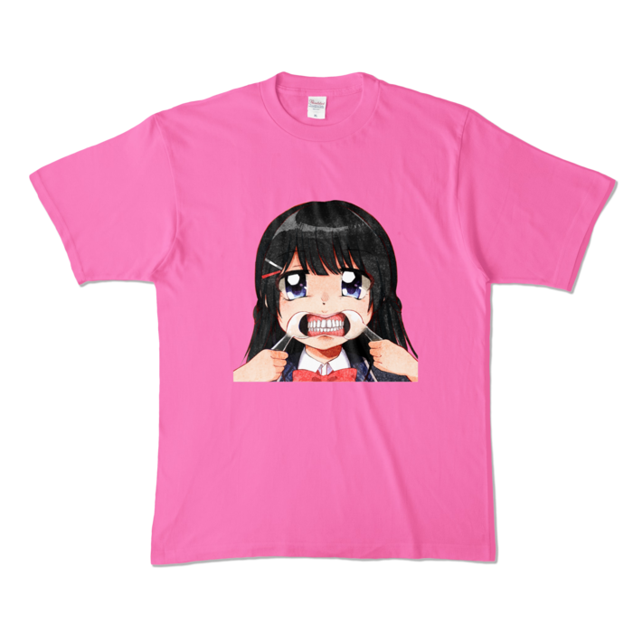 カラーTシャツ - XL - ピンク - 背景ナシ