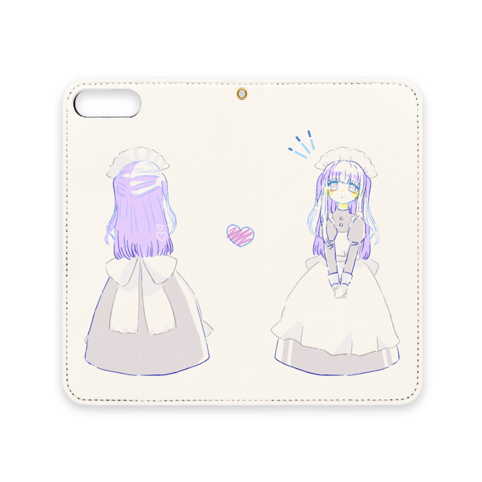 手帳型iPhoneケース（ベルトなし） - iPhone 8 Plus / 7 Plus - ストラップ穴 あり