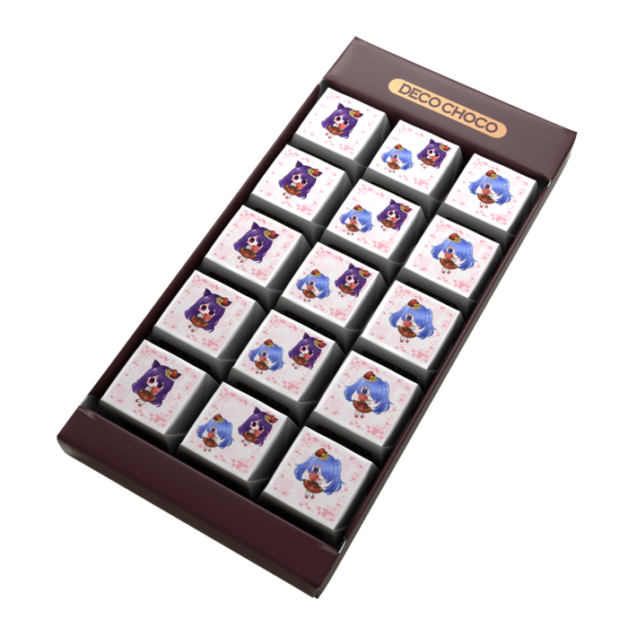 DECOチョコ - 列ごとにデザイン