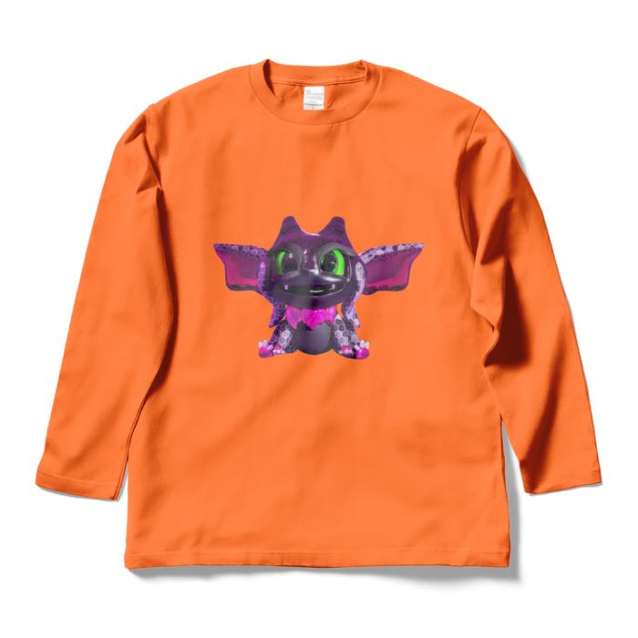 ロングスリーブTシャツ - L - オレンジ