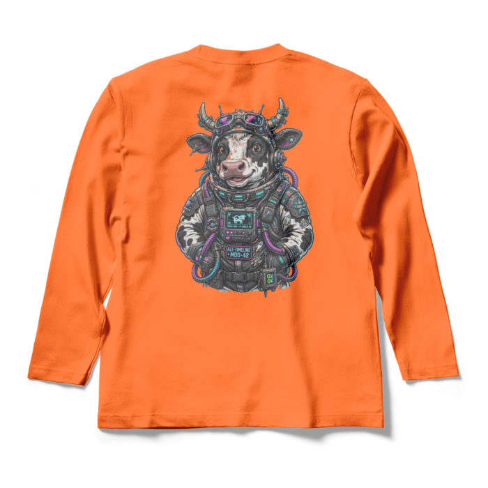 ロングスリーブTシャツ - M - オレンジ(1)