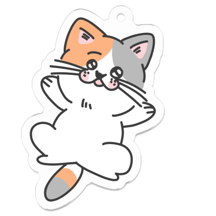 アクリルキーホルダー(コーティング) - 50 x 50 (mm)