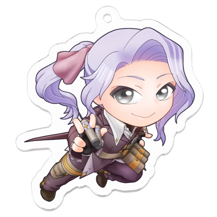 アクリルキーホルダー（コーティング） - 50 x 50 (mm)