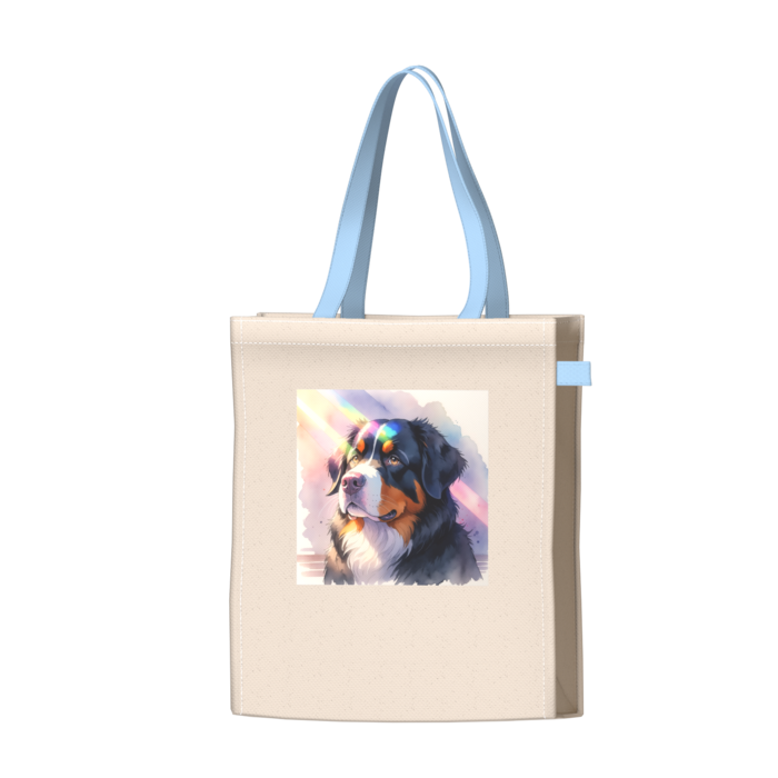 ツートンカラーバッグ - ブルー - W34 × H41 × D14cm
