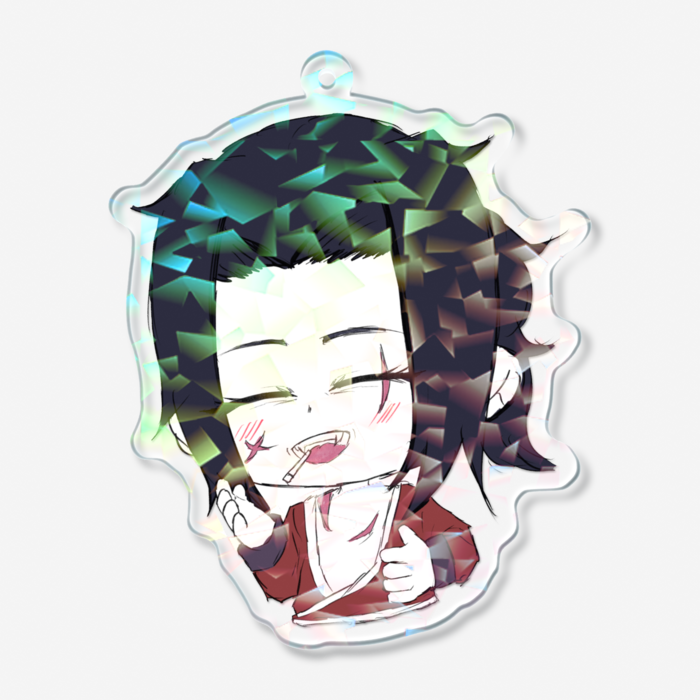 ホログラムアクリルキーホルダー - 70 × 70mm